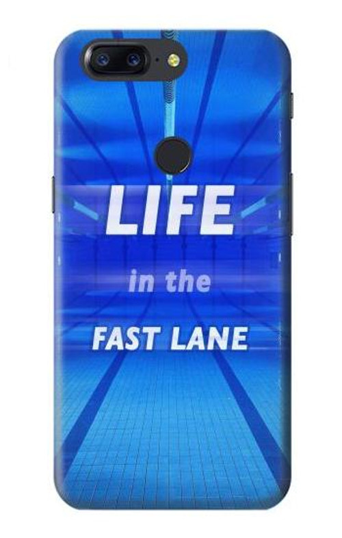 S3136 Life in the Fast Lane Swimming Pool Case Cover Custodia per OnePlus 5T