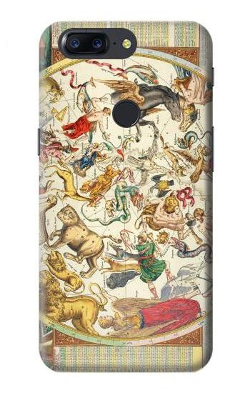 S3145 Antique Constellation Map Case Cover Custodia per OnePlus 5T