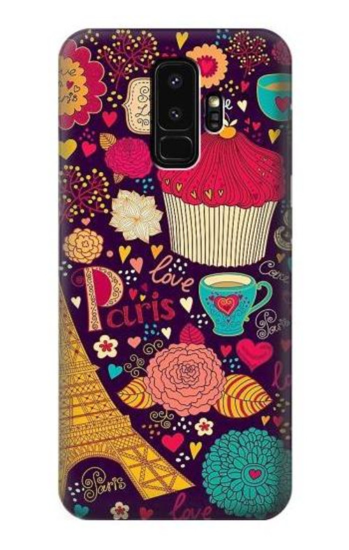 S2353 Paris Cartoon Vintage Pattern Case Cover Custodia per Samsung Galaxy S9 Plus S2353 Paris Cartoon Vintage Pattern Case Cover Custodia per Samsung Galaxy S9 Plus