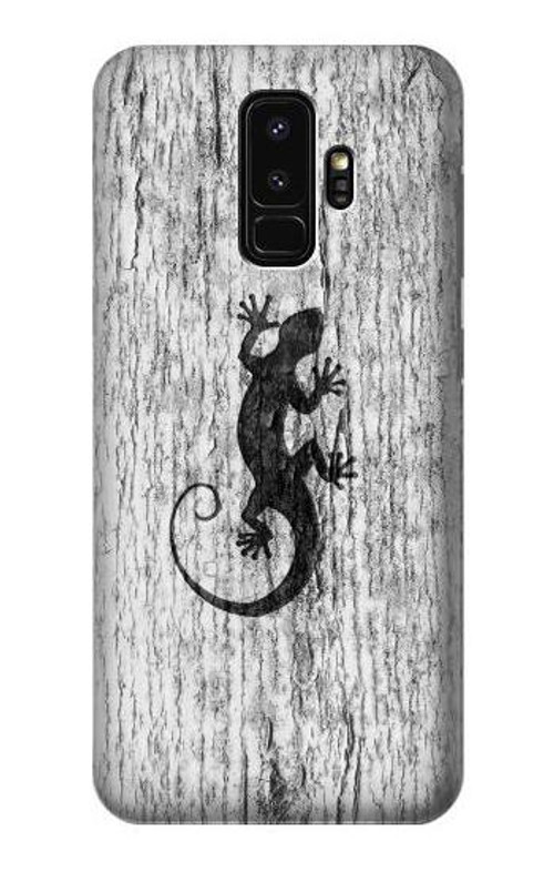 S2446 Gecko Wood Graphic Printed Case Cover Custodia per Samsung Galaxy S9 Plus