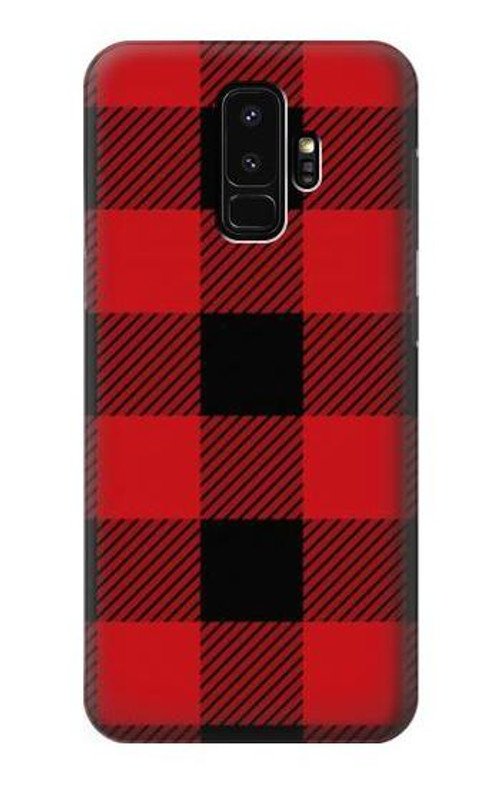 S2931 Red Buffalo Check Pattern Case Cover Custodia per Samsung Galaxy S9 Plus