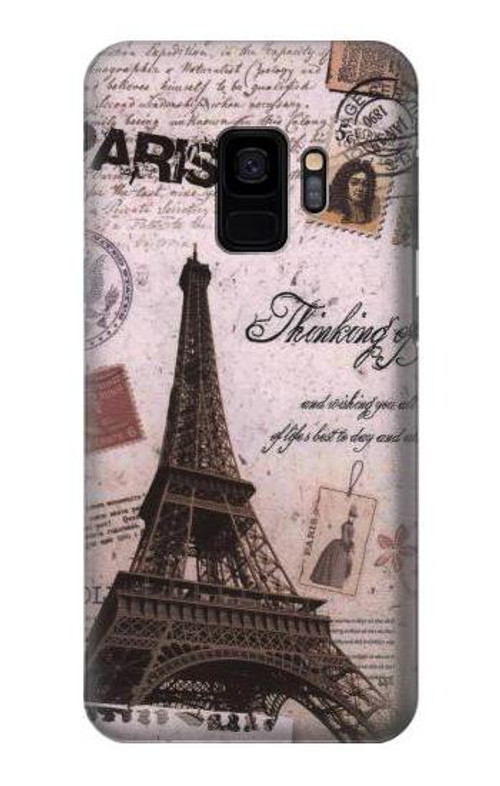 S2211 Paris Postcard Eiffel Tower Case Cover Custodia per Samsung Galaxy S9