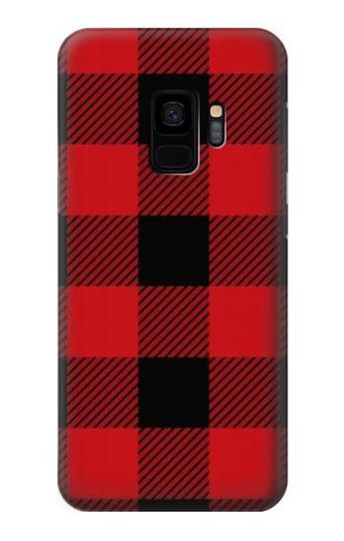 S2931 Red Buffalo Check Pattern Case Cover Custodia per Samsung Galaxy S9