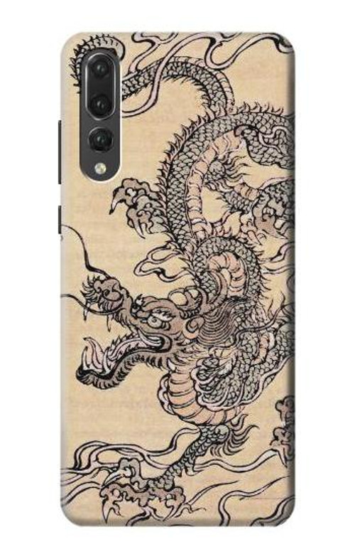 S0318 Antique Dragon Case Cover Custodia per Huawei P20 Pro