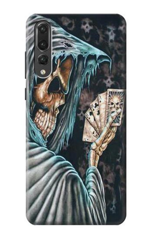 S0748 Grim Reaper Death Poker Case Cover Custodia per Huawei P20 Pro