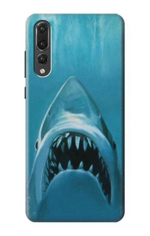 S0830 White Shark Case Cover Custodia per Huawei P20 Pro