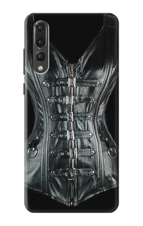 S1639 Gothic Corset Black Case Cover Custodia per Huawei P20 Pro