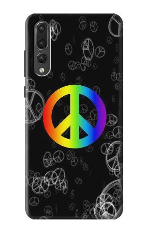 S2356 Peace Sign Case Cover Custodia per Huawei P20 Pro