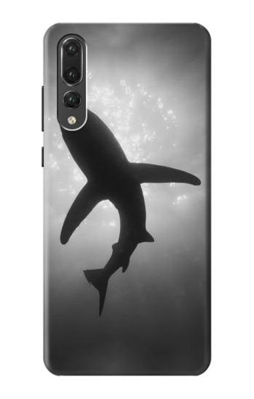 S2367 Shark Monochrome Case Cover Custodia per Huawei P20 Pro