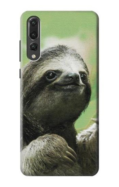 S2708 Smiling Sloth Case Cover Custodia per Huawei P20 Pro