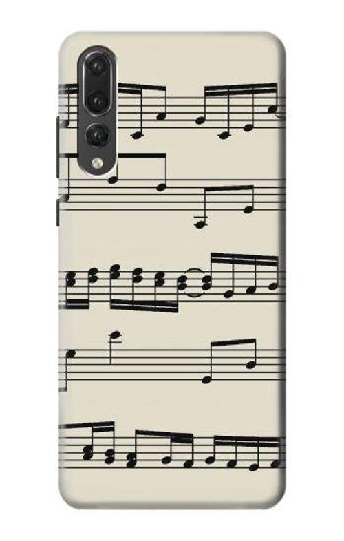 S3082 Music Sheet Case Cover Custodia per Huawei P20 Pro