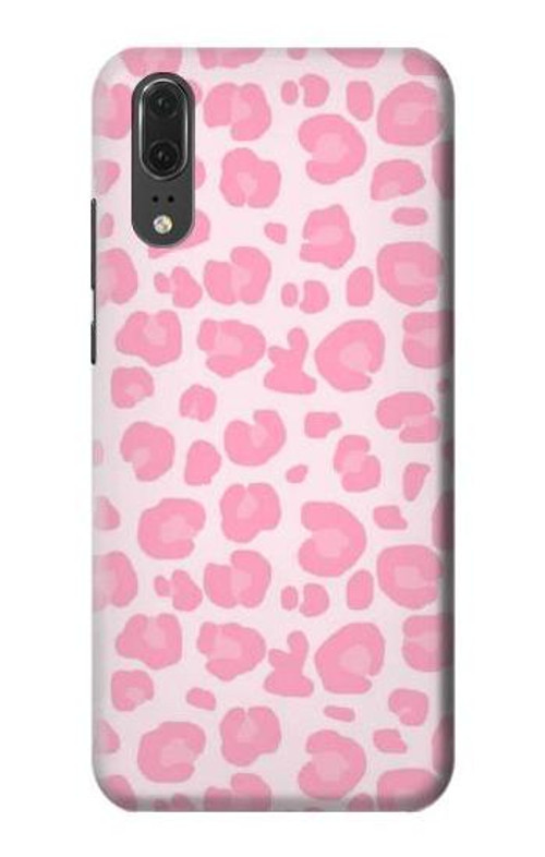 S2213 Pink Leopard Pattern Case Cover Custodia per Huawei P20