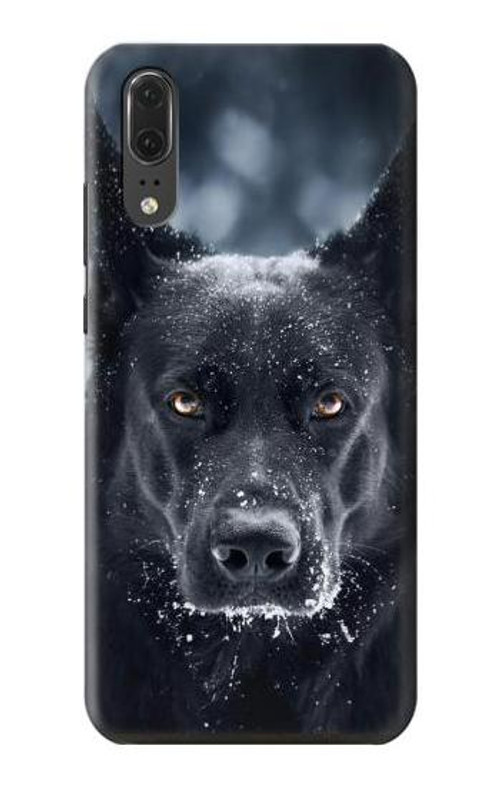 S3168 German Shepherd Black Dog Case Cover Custodia per Huawei P20