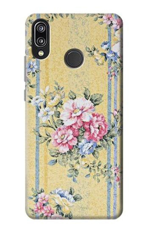 S2229 Vintage Flowers Case Cover Custodia per Huawei P20 Lite