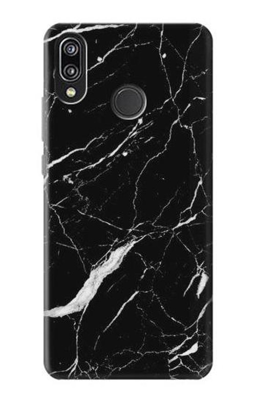 S2895 Black Marble Graphic Printed Case Cover Custodia per Huawei P20 Lite