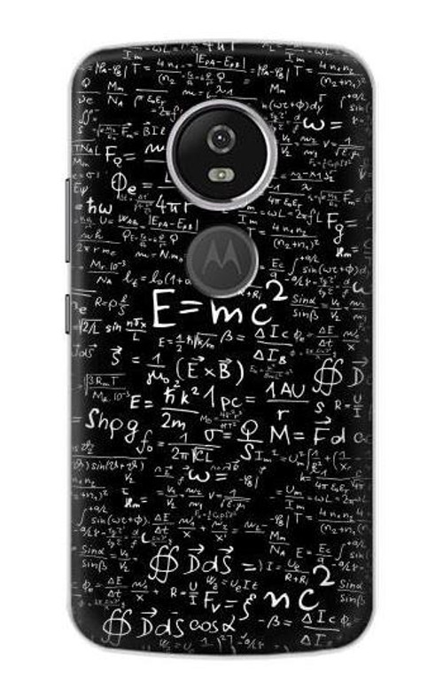 S2574 Mathematics Physics Blackboard Equation Case Cover Custodia per Motorola Moto E5 Plus
