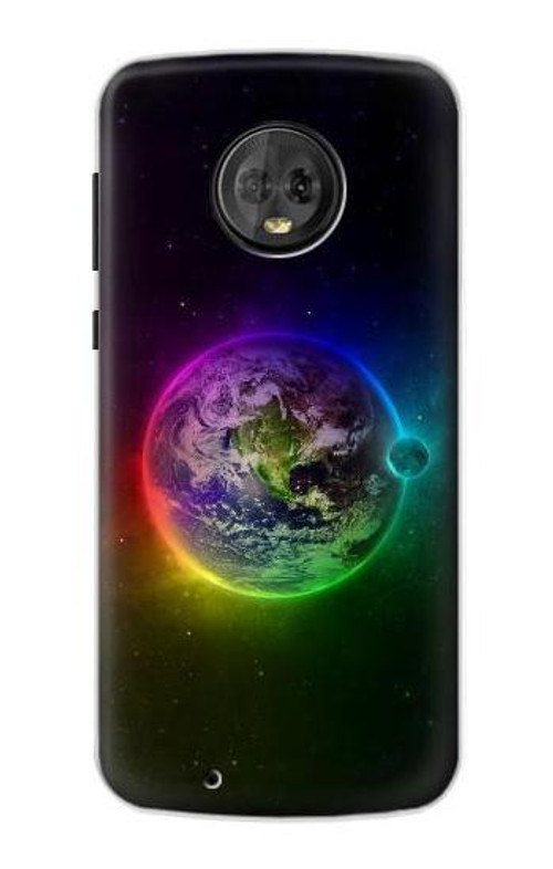 S2570 Colorful Planet Case Cover Custodia per Motorola Moto G6