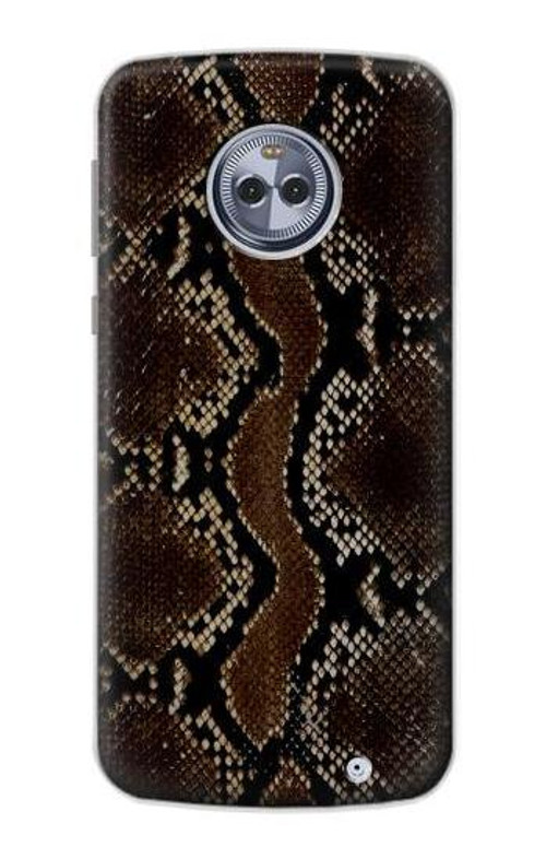 S0553 Snake Skin Case Cover Custodia per Motorola Moto X4