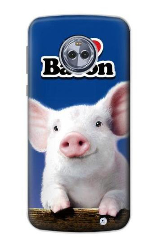 S0608 I Love Bacon Cute Baby Pig Case Cover Custodia per Motorola Moto X4 S0608 I Love Bacon Cute Baby Pig Case Cover Custodia per Motorola Moto X4