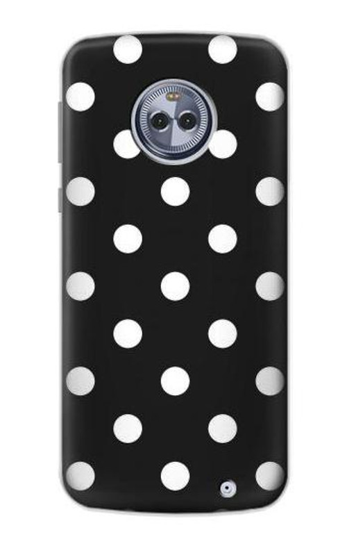 S2299 Black Polka Dots Case Cover Custodia per Motorola Moto X4