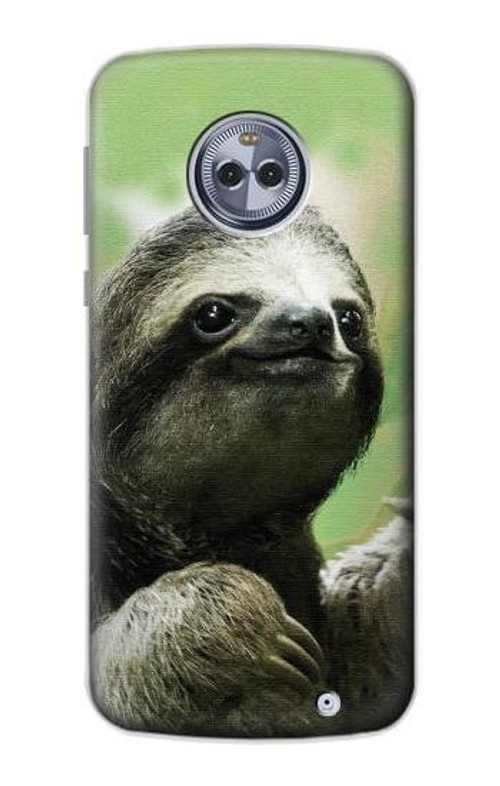 S2708 Smiling Sloth Case Cover Custodia per Motorola Moto X4