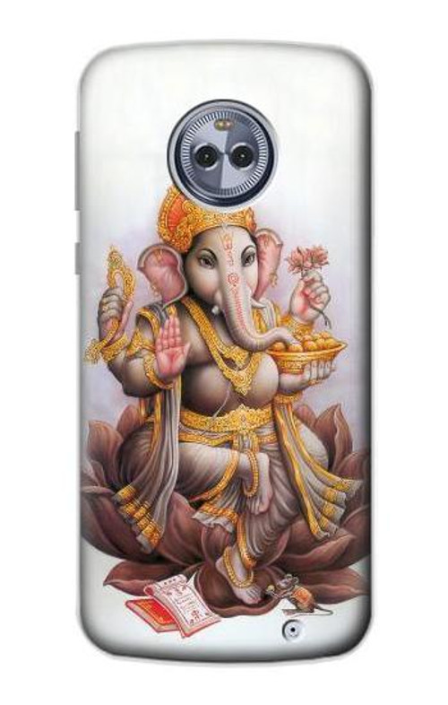 S2820 Hindu God Ganesha Ganapati Vinayaka Case Cover Custodia per Motorola Moto X4