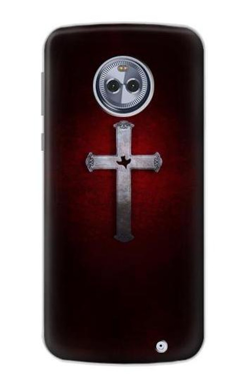 S3160 Christian Cross Case Cover Custodia per Motorola Moto X4