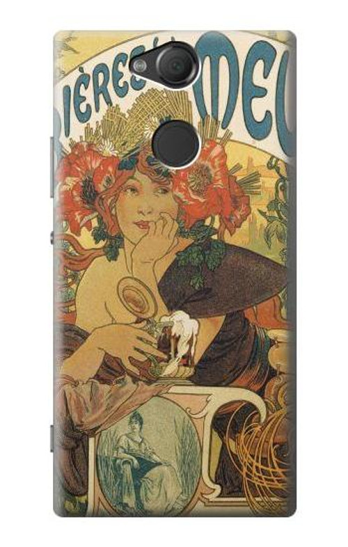 S2740 Alphonse Mucha Bieres De La Muse Case Cover Custodia per Sony Xperia XA2