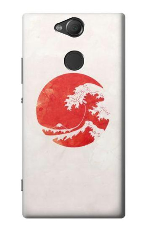 S3237 Waves Japan Flag Case Cover Custodia per Sony Xperia XA2