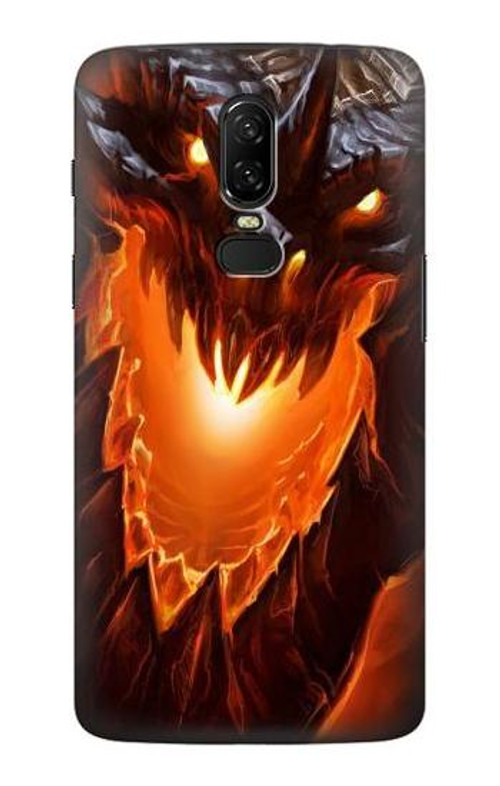 S0414 Fire Dragon Case Cover Custodia per OnePlus 6