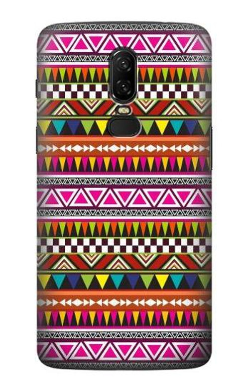 S2292 Aztec Tribal Pattern Case Cover Custodia per OnePlus 6