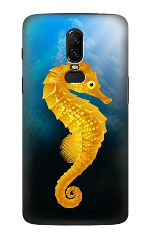 S2444 Seahorse Underwater World Case Cover Custodia per OnePlus 6