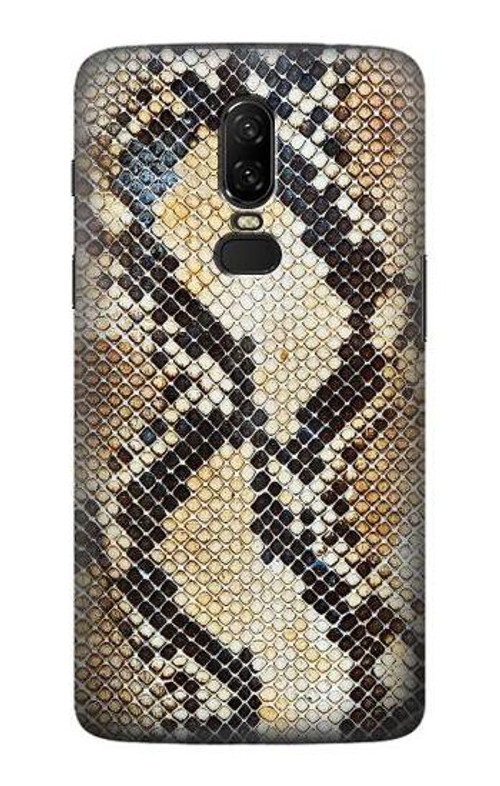 S2703 Snake Skin Texture Graphic Printed Case Cover Custodia per OnePlus 6