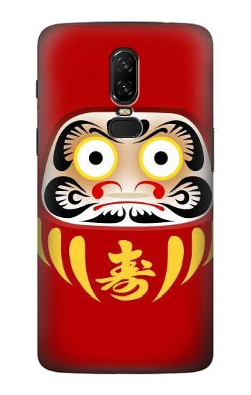 S3045 Japan Good Luck Daruma Doll Case Cover Custodia per OnePlus 6