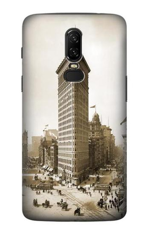 S3046 Old New York Flatiron Building Case Cover Custodia per OnePlus 6