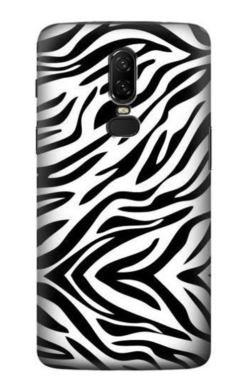 S3056 Zebra Skin Texture Graphic Printed Case Cover Custodia per OnePlus 6