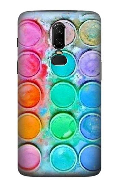 S3235 Watercolor Mixing Case Cover Custodia per OnePlus 6