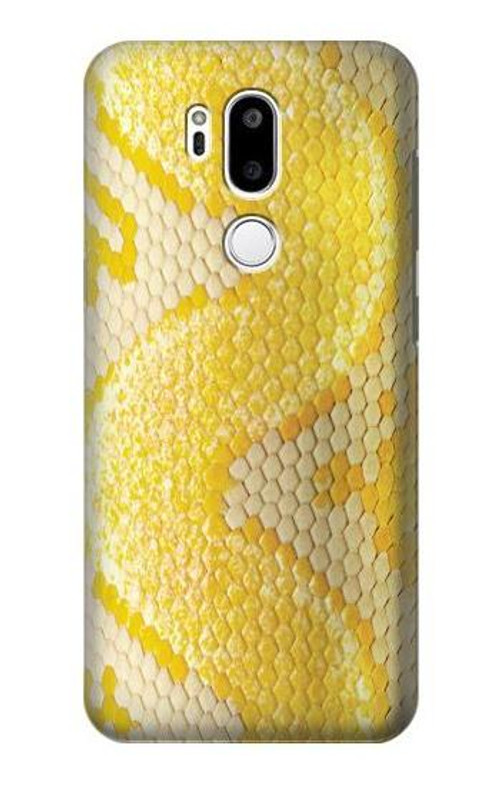 S2713 Yellow Snake Skin Graphic Printed Case Cover Custodia per LG G7 ThinQ
