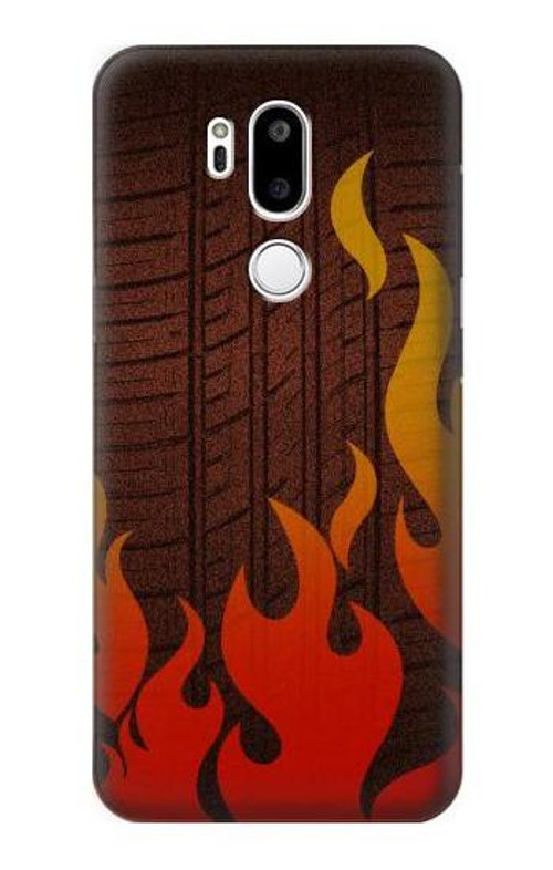 S2988 Rally Car Tire Fire Case Cover Custodia per LG G7 ThinQ S2988 Rally Car Tire Fire Case Cover Custodia per LG G7 ThinQ
