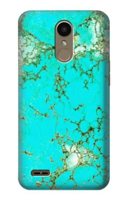 S2377 Turquoise Gemstone Texture Graphic Printed Case Cover Custodia per LG K10 (2018), LG K30