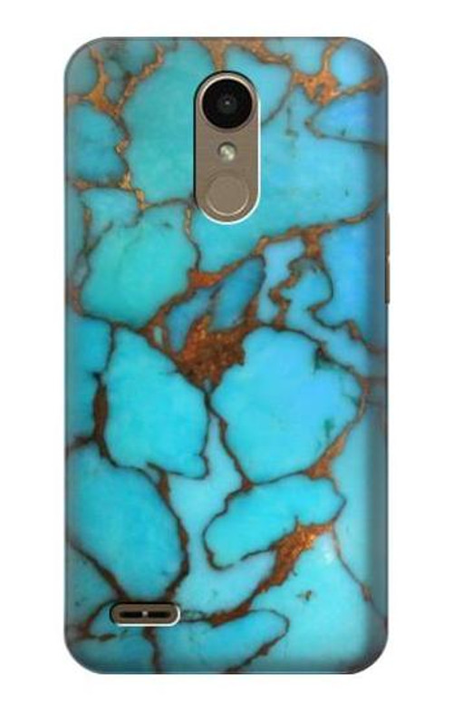 S2685 Aqua Turquoise Gemstone Graphic Printed Case Cover Custodia per LG K10 (2018), LG K30