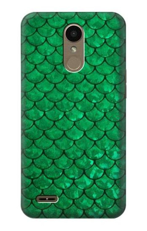 S2704 Green Fish Scale Pattern Graphic Case Cover Custodia per LG K10 (2018), LG K30