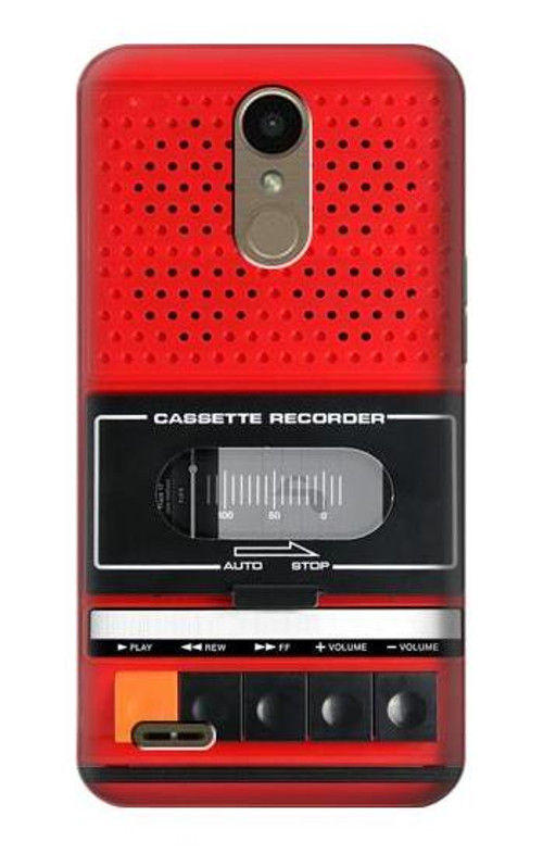S3204 Red Cassette Recorder Graphic Case Cover Custodia per LG K10 (2018), LG K30