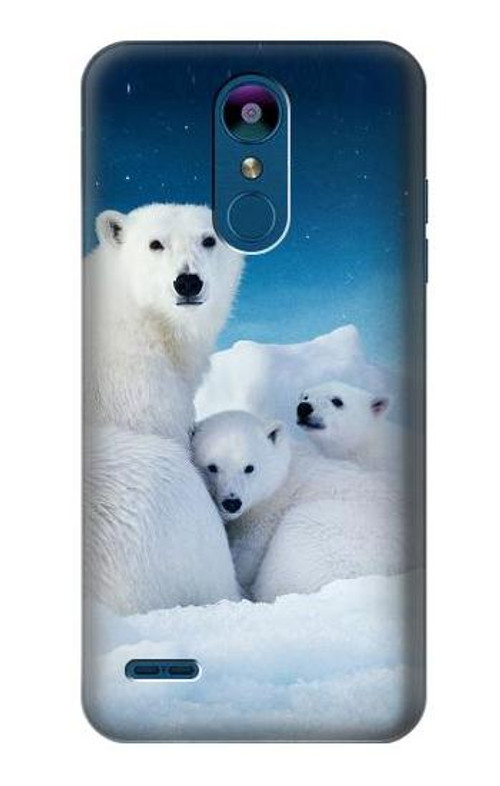 S0285 Polar Bear Family Arctic Case Cover Custodia per LG K8 (2018)