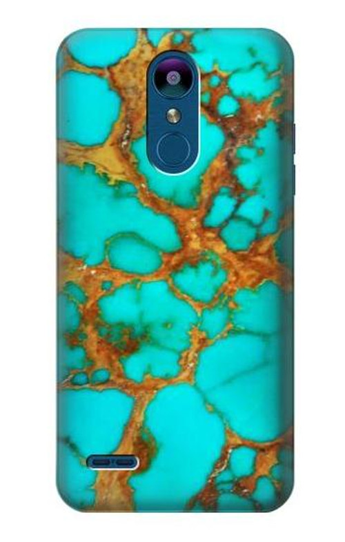 S2688 Aqua Copper Turquoise Gemstone Graphic Case Cover Custodia per LG K8 (2018)