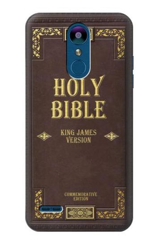 S2889 Holy Bible Cover King James Version Case Cover Custodia per LG K8 (2018)