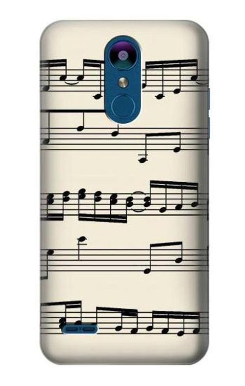 S3082 Music Sheet Case Cover Custodia per LG K8 (2018)