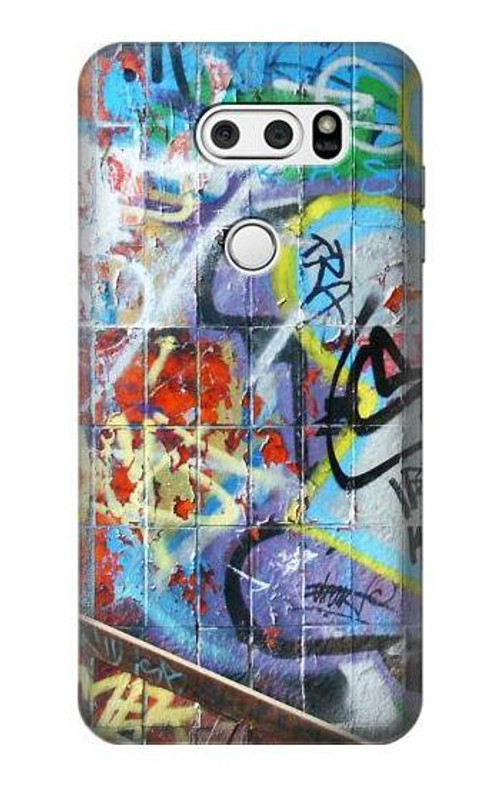 S0588 Wall Graffiti Case Cover Custodia per LG V30, LG V30 Plus, LG V30S ThinQ, LG V35, LG V35 ThinQ