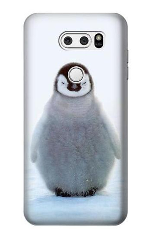 S1075 Penguin Ice Case Cover Custodia per LG V30, LG V30 Plus, LG V30S ThinQ, LG V35, LG V35 ThinQ