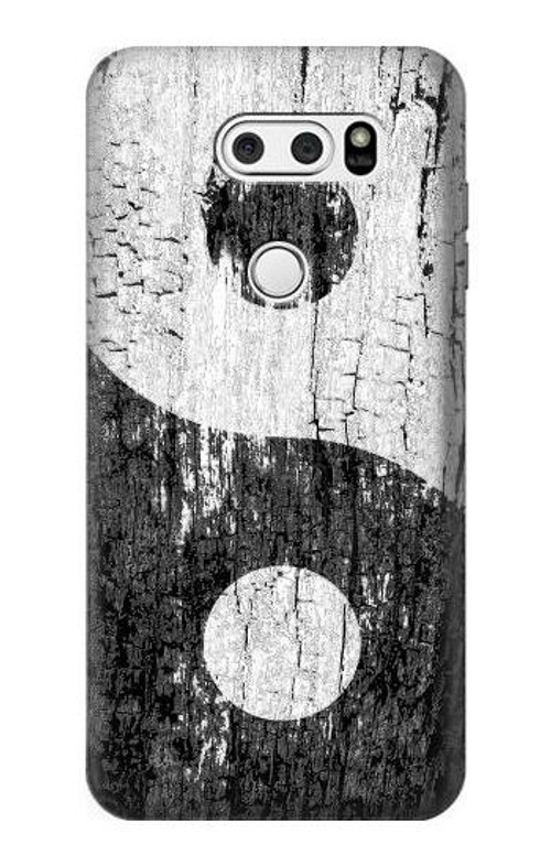 S2489 Yin Yang Wood Graphic Printed Case Cover Custodia per LG V30, LG V30 Plus, LG V30S ThinQ, LG V35, LG V35 ThinQ
